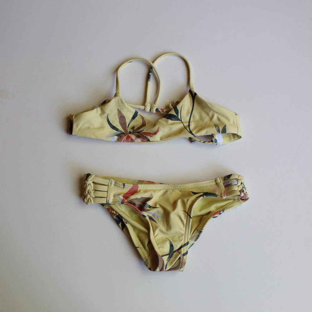 O'Neill Casey Floral Girl's Bikini Set Swimsuit 4